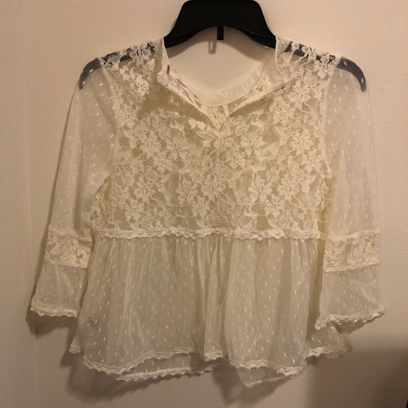 Free People Lace Top - Picture 2 of 5